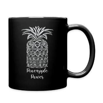 Puissance de l’ananas - Mug uni - noir - Droite