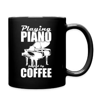 Piano Music - Full Colour Mug - black - Right