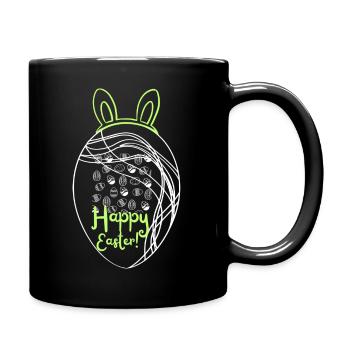 Œuf de pâques - Mug uni - noir - Droite