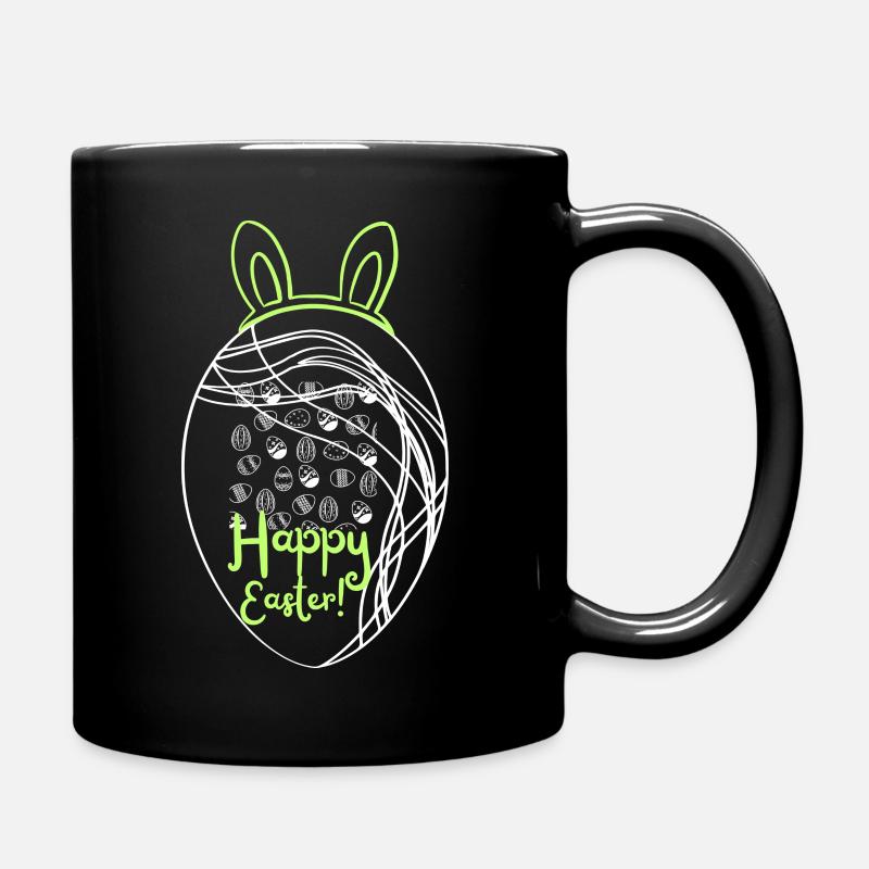 Osterei - Tasse einfarbig - Schwarz