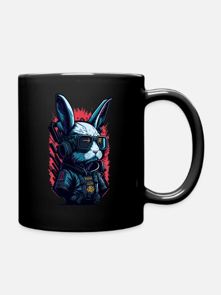 Lapin cybernétique - Mug uni - noir