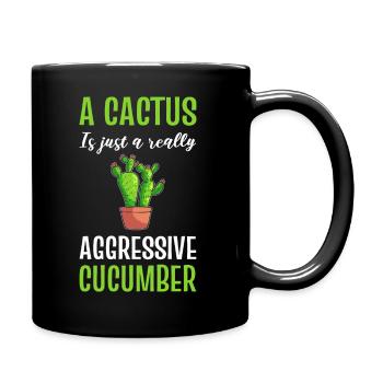 Amateurs de cactus et de cactus concombre - Mug uni - noir - Droite