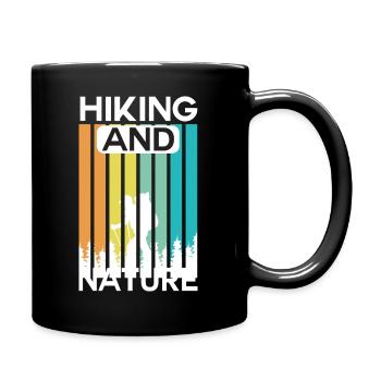 Randonnée et nature randonnée montagne nature - Mug uni - noir - Droite