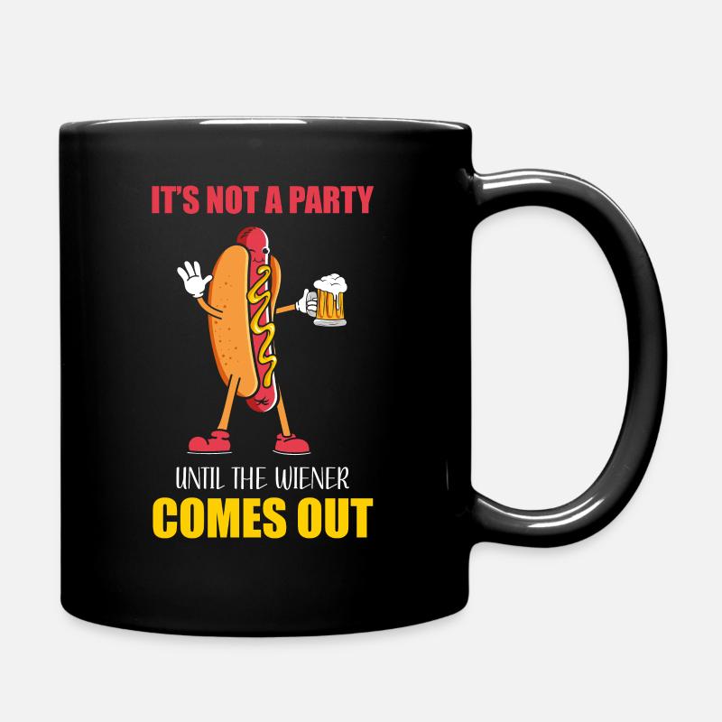 It's not a party until the winner comes out - Full Colour Mug - black