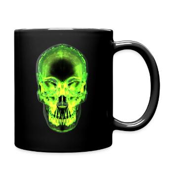 skull - Tasse einfarbig - Schwarz - Rechts