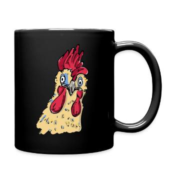 Poulet - Mug uni - noir - Droite