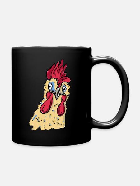 Chicken - Full Colour Mug - black