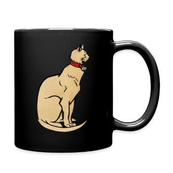 Chat majestueux - Mug uni - noir - Droite
