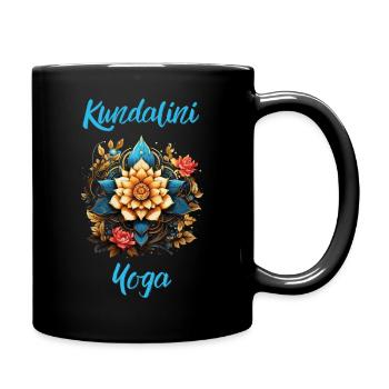 Kundalini Yoga Group Yogini Cours Fleurs Mandala - Mug uni - noir - Droite