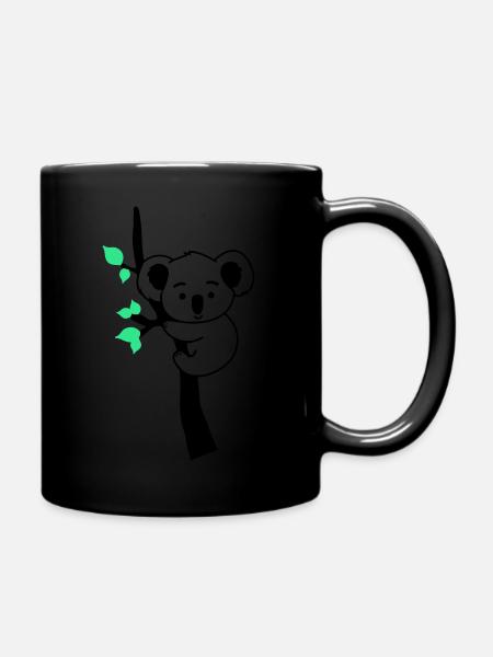 koalabär - Tasse einfarbig - Schwarz