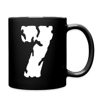 Maillot 7 numéros - Mug uni - noir - Droite