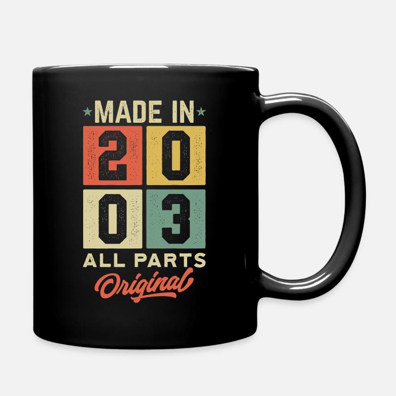 Made In 2003 - All Parts Original - Tasse einfarbig - Schwarz
