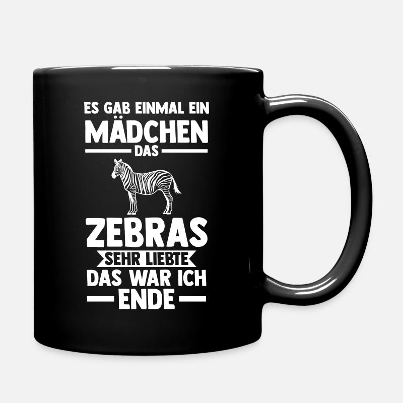 Zebra - Tasse einfarbig - Schwarz