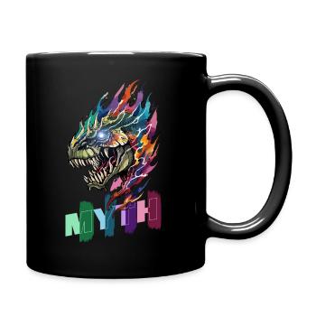 Fabelwesen - Das Unbekannte umarmen - Tasse einfarbig - Schwarz - Rechts