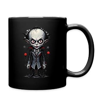 un vampire à grosse tête 4 - Mug uni - noir - Droite