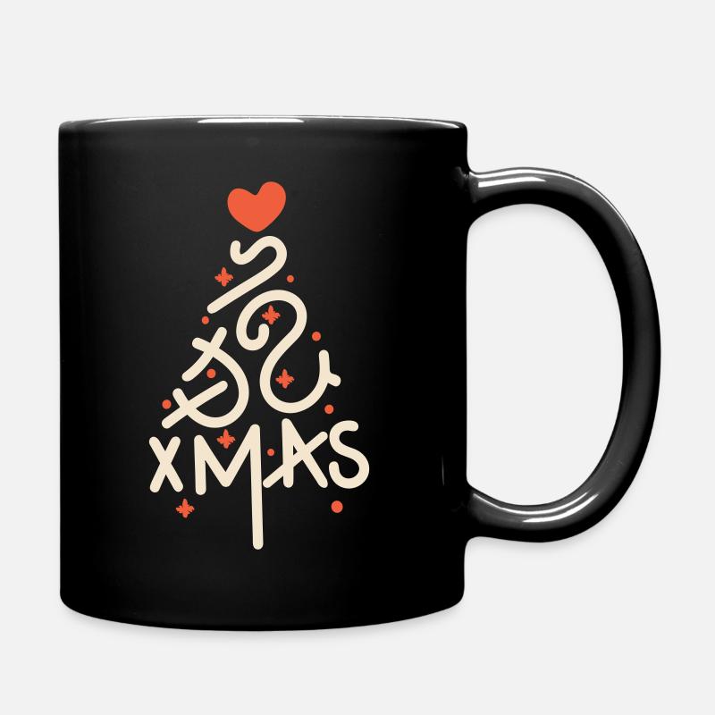 Sapin de Noël, Noël, Vacances de Noël, Jours fériés - Mug uni - noir