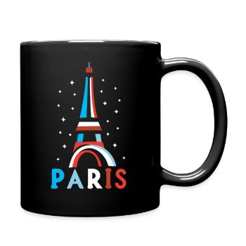 Geschenk Grafikdesign Paris Tour Eiffel Frankreich - Tasse einfarbig - Schwarz - Rechts