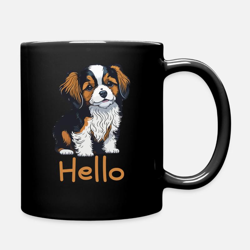 Cute Puppy - Full Colour Mug - black