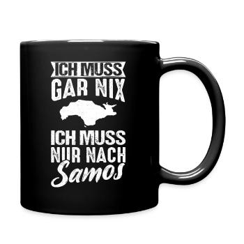 Samos Griechenland Urlaub Sommerurlaub Sonne Urlau - Tasse einfarbig - Schwarz - Rechts