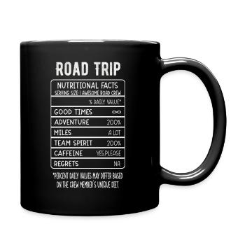 Road trip Lustige Bilder Humor - Tasse einfarbig - Schwarz - Rechts