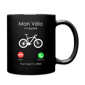 Mon Vélo M'appelle - Mug uni - noir - Droite