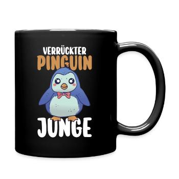 Pinguin - Tasse einfarbig - Schwarz - Rechts