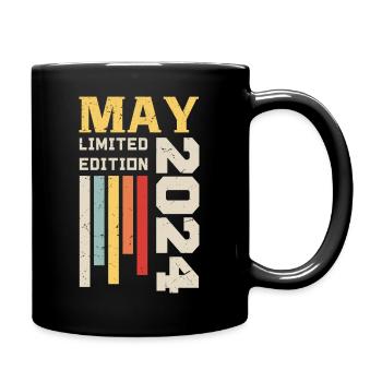 May 2024 - Birthday gift born in May 2024 May - Full Colour Mug - black - Right