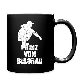 Prinz von Belgrad - slav squat - Hockende Slawen - Tasse einfarbig - Schwarz - Rechts