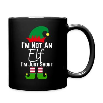 Im Not An Elf Familie Weihnachten Pjs Matching Män - Tasse einfarbig - Schwarz - Rechts