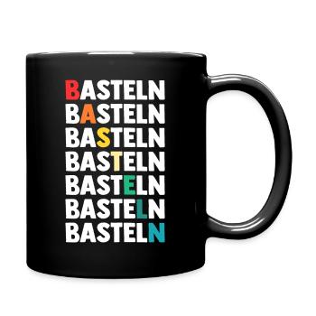 Bastler Basteln - Tasse einfarbig - Schwarz - Rechts