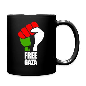 Free gaza - Full Colour Mug - black - Right