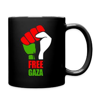 Save gaza - Full Colour Mug - black - Right