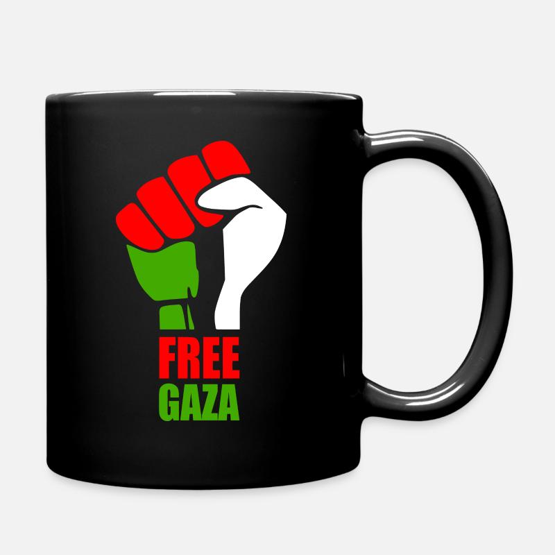 Save gaza - Full Colour Mug - black