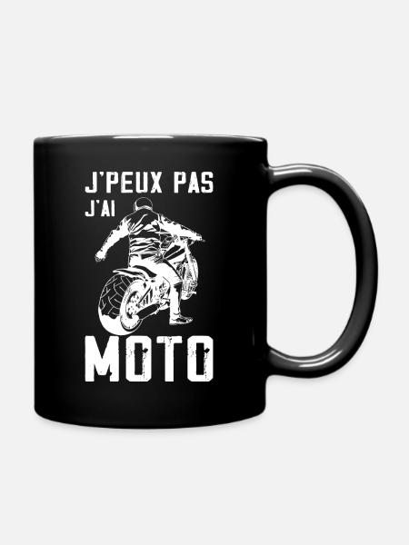 J'Peux Pas J'ai Moto - Motard - Mug uni - noir