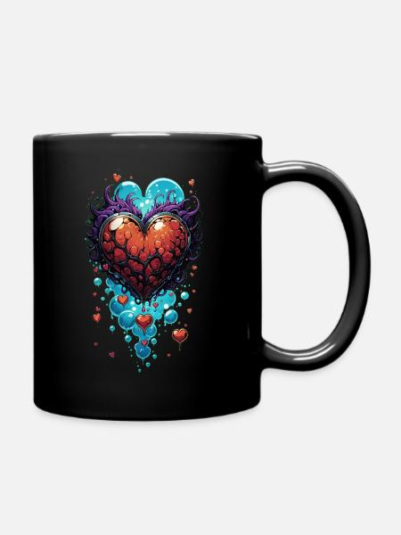 Heart Attack - Tasse einfarbig - Schwarz