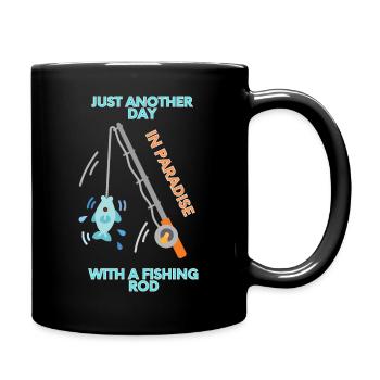 Fishing Paradise - Full Colour Mug - black - Right