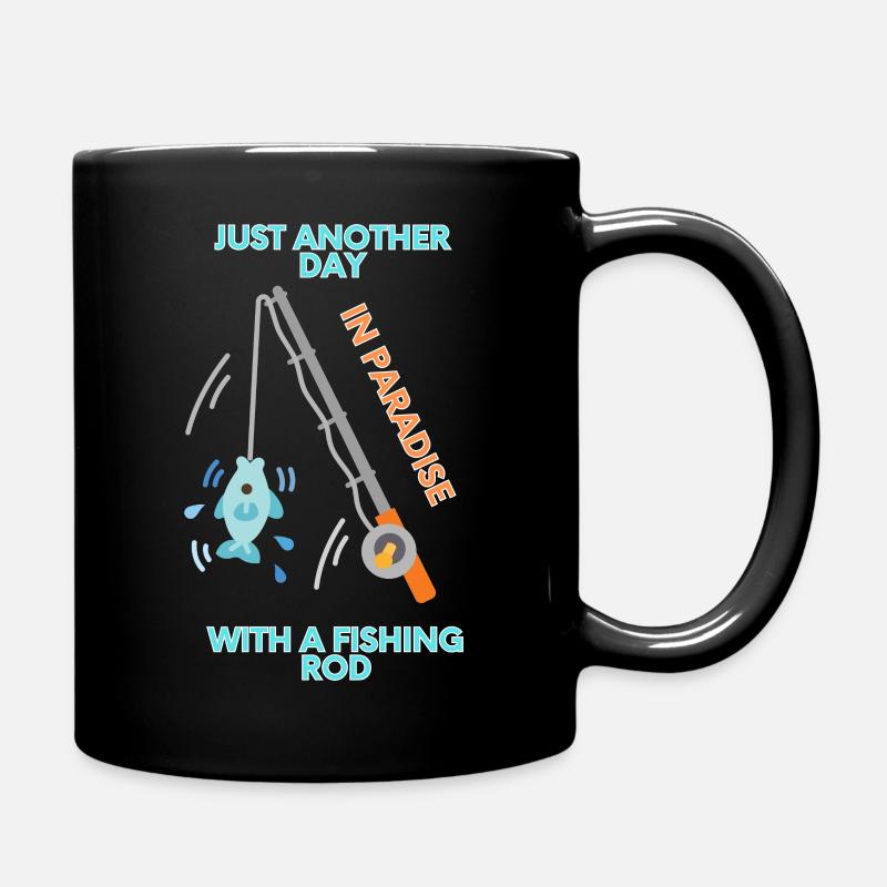 Fishing Paradise - Full Colour Mug - black