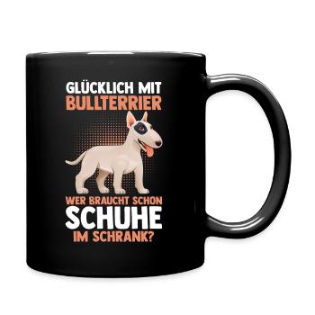Chien Bull Terrier - Mug uni - noir - Droite