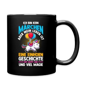 Licorne - Mug uni - noir - Droite