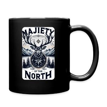 Le Noble Cerf du Nord - Mug uni - noir - Droite