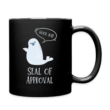 Seal of Approval - Full Colour Mug - black - Right