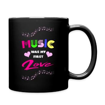 Musique - mon premier bunt d’amour - Mug uni - noir - Droite