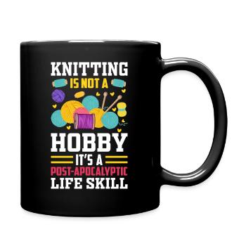 Stricken ist eine Lebenseinstellung - Tasse einfarbig - Schwarz - Rechts