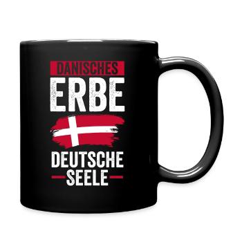 Danois Danemark - Mug uni - noir - Droite