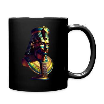 Pharaonisches Design 7 - Tasse einfarbig - Schwarz - Rechts