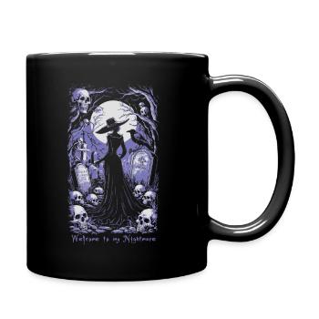 welcome to my nightmare 03 - Tasse einfarbig - Schwarz - Rechts