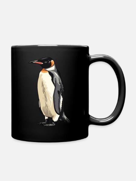 Pinguin - Tasse einfarbig - Schwarz