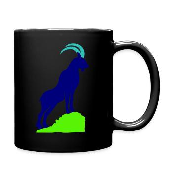 steinbock 02 - Tasse einfarbig - Schwarz - Rechts