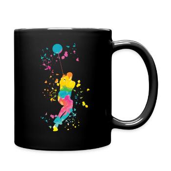 Hammerwerfer Colorsplash Hammerwerfen - Tasse einfarbig - Schwarz - Rechts