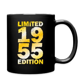 70e anniversaire, né en 1955, 70 ans - Mug uni - noir - Droite